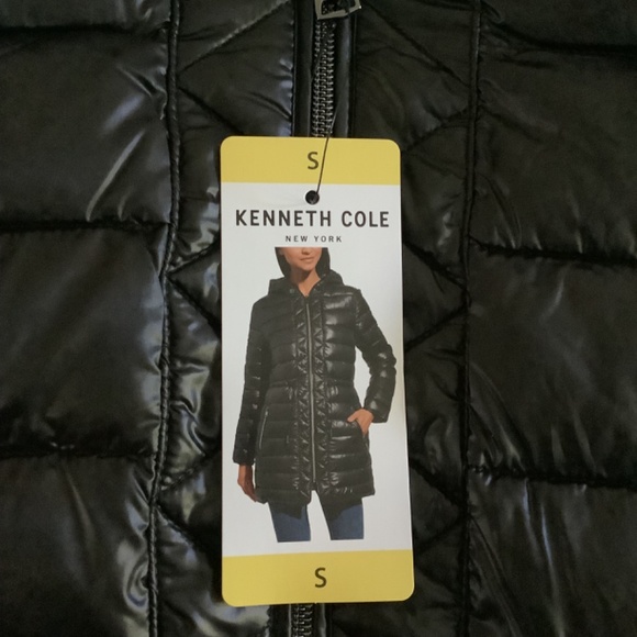 KENNETH COLE BLACK WOMENS HOODED QUILTED LINED  PUFFER JACKET SIZES S  L XL XXL - Picture 15 of 16